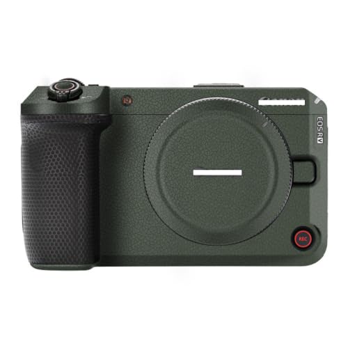 Mebont �J�����A�N�Z�T���[ Canon EOS R6 V�Ή� �J�����ɓK������ی쑕���X�e�b�J�[�ŁA�ώC�����A�ϖ��Ր���������J�����X�L���ی�t�B�����A����(Leather Green)