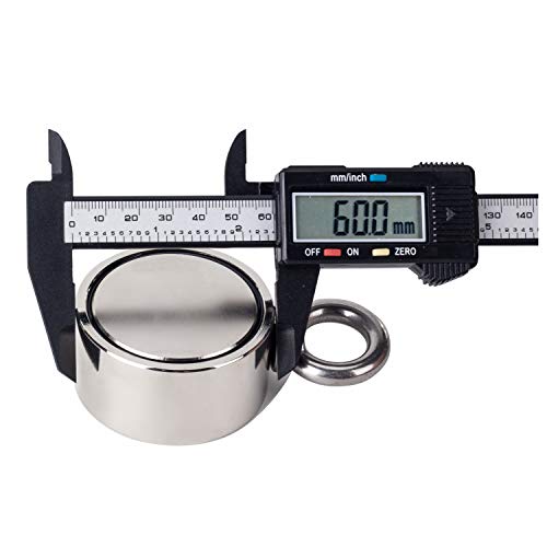 image for HGMAG 625lbs Double Sided Neodymium Fishing Magnet, Rare Earth Magnets