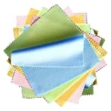 DECORNIJIA Paños de Limpieza para Gafas Microfibra 10X10 CM 100 Unidades Paño Compacto para Limpiar Lentes sin Pelusa Portátil para Gafas Móviles y Pantallas Delicadas