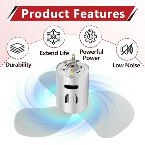 2 Pack BVD0218-00 12V DC Fan Motor Fit for Ventline, RV Vent Replacement Motor, Compatible with Bathroom Roof Exhaust Fans & Vent Accessories