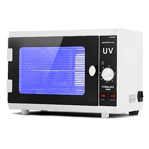 Xverycan UV Sterilizer, Dual Lamps UV Disinfection Cabinet, 2-Tiers Sterilization Tray, Micro Switch, Professional UV Sterilizer for Home Nail Beauty Salon Towels Tools Disinfection Xverycan UV Sterilizer, Dual Lamps UV Disinfection Cabinet, 2-Tiers Sterilization Tray, Micro Switch, Professional UV Sterilizer for Home Nail Beauty Salon Towels Tools Disinfection