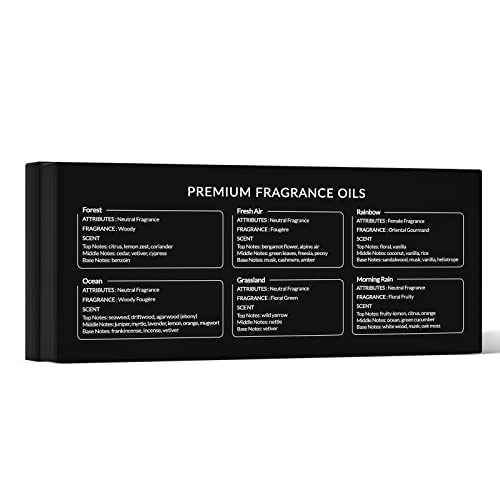 Hiqili Nature Fragrance Oil 6X10Ml, Scented Oil For Candle Scents Soap Making & Diffuser, Essential Oils Set For Soy Candles Slime Home Car Aromatherapy, Gift For Men Women Halloween Thanksgiving #TOP3