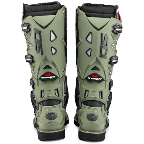 Image of SiDI | Offroad Motorcycle Boots, Professional Motocross Boots for Men CROSSFIRE 3 SRS, Adjustable and Replaceable Buckles, Flex System, Hyper Extension Block