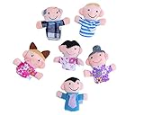 Cute Mini Family Finger Puppets Set Children Toys (6 Pcs)