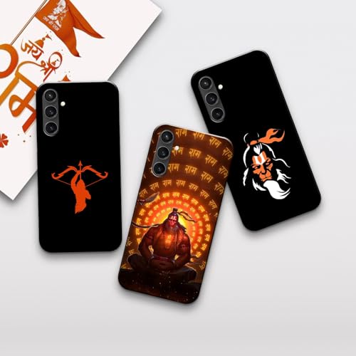Image of COLORflow Back Cover Compatible with Samsung Galaxy S23 FE 5G | Hanuman Ji, Bajrangbali, Lord, God Color Customized Back Cover Compatible with Samsung Galaxy S23 FE 5G