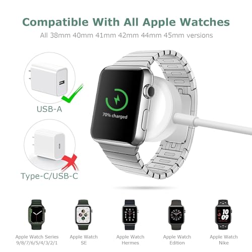 Apple Watch Ladegerät EIEISOW Ladestation und USB-C Ladekabel