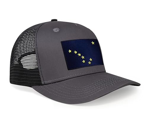Image of International Tie State Hat for Men and Women, Adjustable Snapback Trucker Baseball Cap with Embroidered Patch