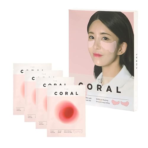 Miniatura 2 de The Coral Patch - Parches de golf para protección solar  Parches faciales UV para exteriores  4 pares de parches de gel protector solar con