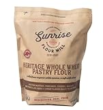 Sunrise Flour Mill USDA Organic Heritage Whole Wheat Pastry Flour - 5 lbs | Milled from White Sonora | Easier to Digest with Less Bloating | No Bleaching or Bromating | Zero Additives