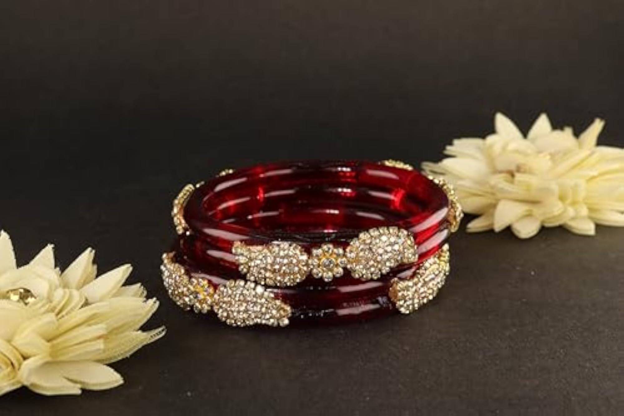 Fancy Kada Set for Glass Bangles, Set of 2