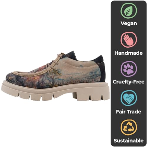 Image of DOGO Penny Loafers for Women - Handmade and Vegan Leather Platform Loafers for Women