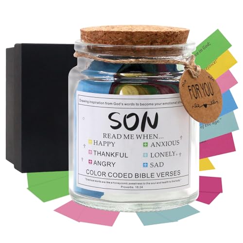 108 Bible Verses Jar for Son –BiaoGan Christian Gift for