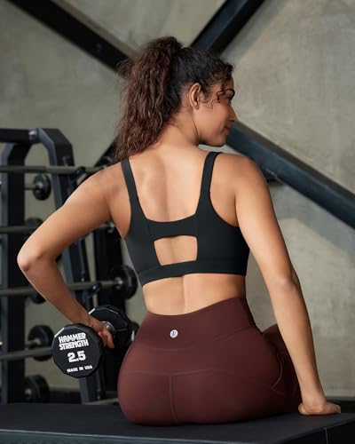 Image of RUNNING GIRL Sports Bra for Women High Support, Molded Cup Supportive High Impact Sports Bras with Sewn in Pads