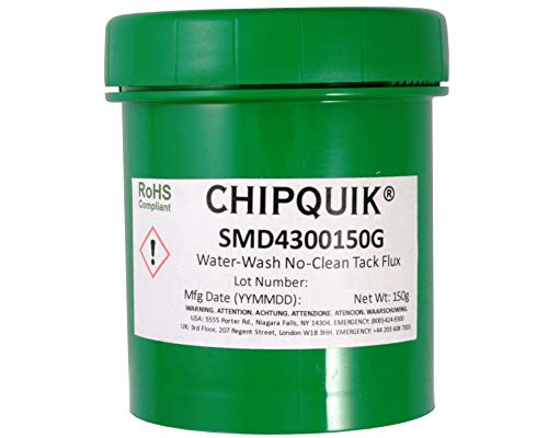 Image of Chip Quik SMD4300150G Tack Flux no-clean water-washable SMD4300 in 150 gram Jar