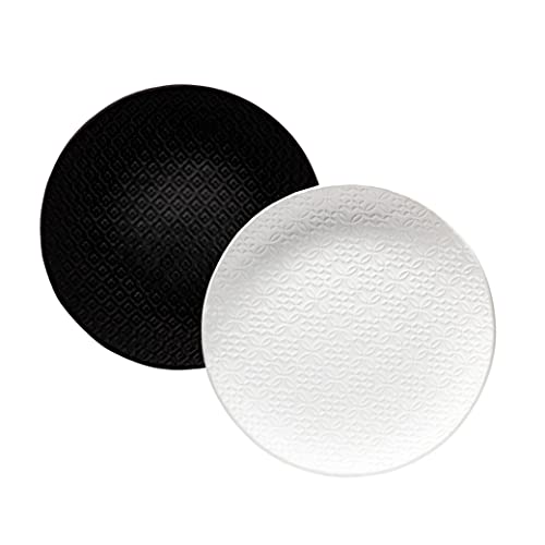 DRULINE Geschirrserie Inari Porzellan Service Geschirrset Tafelservice Kombiservice 6 x Frühstücksteller