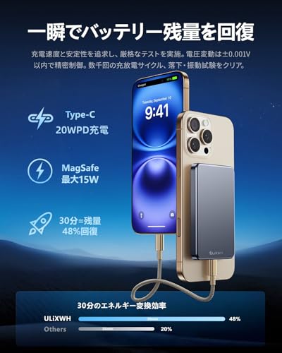 ULiXWH MagS-2 モバイルバッテリー の商品画像 2