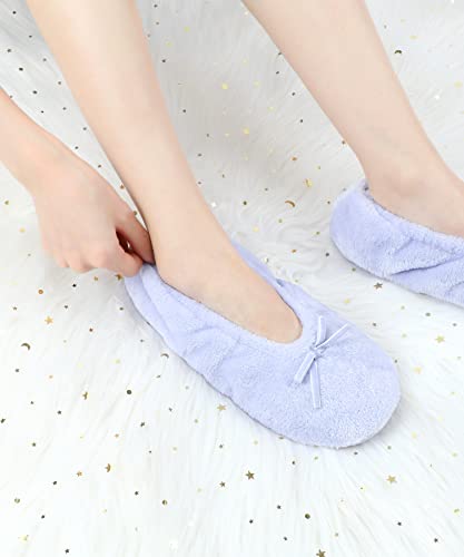 Image of Panda Bros Women's Ballerina Slipper Socks - One Pair Anti-Skid Comfy Warm Ballet Style House Slippers for Indoor Home, Winter, Wedding, and Birthday Gifts for Women
