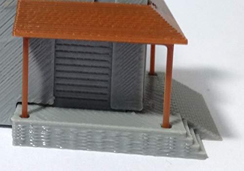 Outland Models Train Railway Layout Industrial Facility Grain Silos N Scale #TOP2