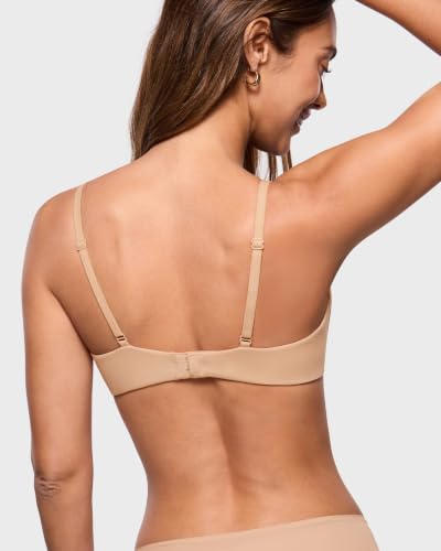 Image of INLYRIC Women's Unlined Balconette Bra Tshirt Underwire