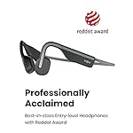 SHOKZ OpenMove - Open-Ear Bluetooth Sport Headphones, Bone Conduction Wireless Earphones, Sweatproof for Running and Workouts, with Sticker Pack, Grey - Image 4
