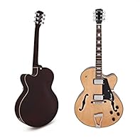Premium Hollowbody Guitar Suitable for Blues, Jazz, Rockabilly and More Retro-Inspired Design with Modern Functionality and Exceptional Dynamic Projection Bridge and Neck Vintage Voiced Humbuckers with A Three-Way Toggle Switch Basswood Body Delivers...