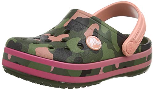 Image of Crocs Unisex Kids Crocband Prismatic Clogs K Volt Green