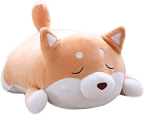 MISS TUTU Shiba Inu Dog Super Soft Plush Throw Pillow Lifelike Animal Pillows Plush Toy