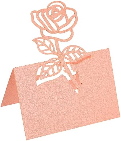 Uxcell Table Name Place Cards,50Pcs Hollow Butterfly Cut Design Blank...