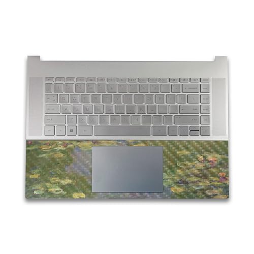 Image of Carbon Fiber Gaming Skin Compatible with HP Envy x360 16 inch (2023) - Water Lilies - Premium 3M Vinyl Protective Wrap Decal Cover - Easy to Apply | Crafted in The USA by MightySkins