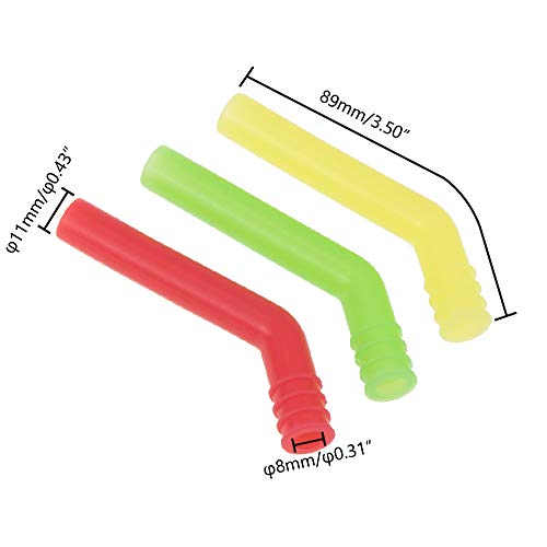 3Pcs Engine Exhaust Pipe Silicone End Deflector Extension For 1/8 Nitro Rc Hobby Model Car Hsp Himoto Hpi Traxxas Losi Axial #TOP4