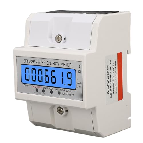 Medidor digital de kWh de alta precisión y 10-100 A con luz inteligente para escuelas 6