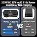 SZSSTH 7 in 1 200W Car Power Inverter 12V DC to 110V AC with Car Charger Adapter, Dual USB 2 AC 4 USB PD 20W&QC 3.0 Outlet and Lighter Plug - Car Accessories for Trip and Camping