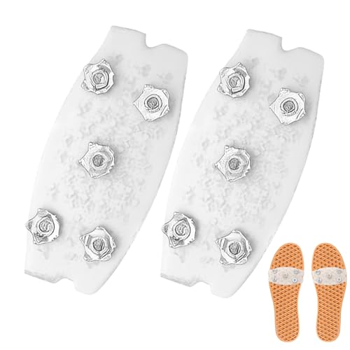 Isklossar – vintergrepp skodongrepp, halkfria skotillbehör | stålspik snökramponger, hållbara elastiska overshoe stabilisatorer, utomhuspromenader vandring säkerhetstillbehör för Icy