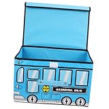 minkissy 蓋付きスタッキング収納ボックス 衣類整理ボックス 雑貨収納容器 マルチ機能 漫画風デザイン 製 耐荷重性