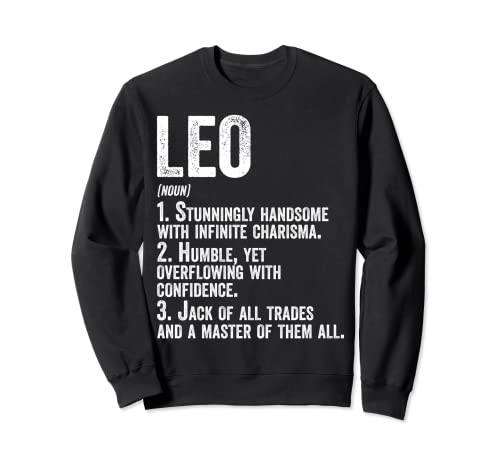 Nombre Camisa Leo Definición Nombre Personalizado Divertido Sudadera