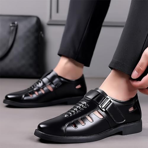 Men's Dress Shoes Breathable Comfortable Artificial PU Walking Shoes Loafers Work Flats Oxfords Fashion Dress Sneakers Business Casual Derby Shoe2