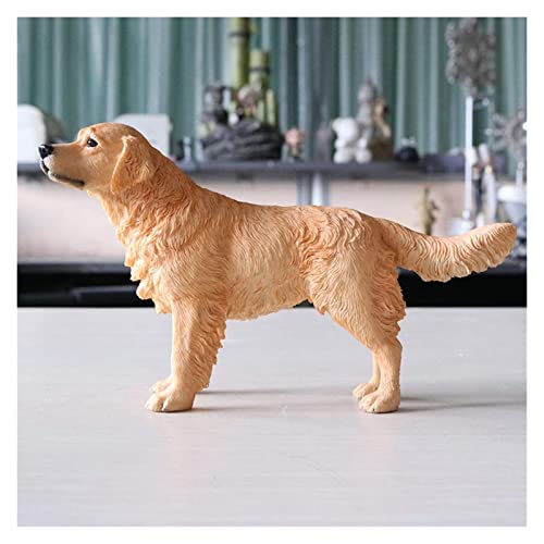 Statue retriever simulation : artisanat d'art en résine pour la maison