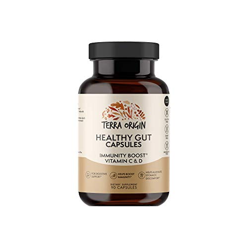 Healthy Gut Capsules with Immunity Boost Vitamin C & D