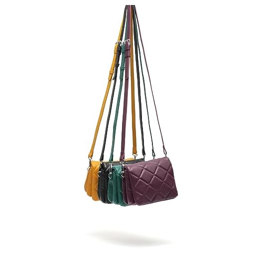 MISAKO Colxito bolso bandolera pequeño acolchado - Bolso casual de moda para mujer - Cómodo y resistente Colxito Lila 13 X 17 X 5 cm