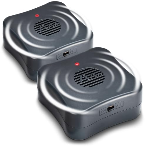 Gardigo® Répulsif Ultrason Anti-Souris et Rats Lot de 2 – Dispositif Mobile à Piles sans Produits Chimiques – Portée 40 m² – Anti Rongeur...