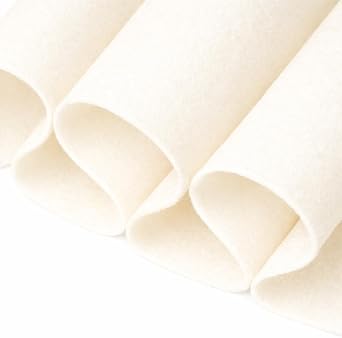 FabricLA Felt Fabric 72" Wide 1.6mm Thick Acrylic Felt by The Yard - Soft Felt Fabric for DIY Crafts Sewing School Projects Wall Decor & Accessories - Ivory, 2 Yard