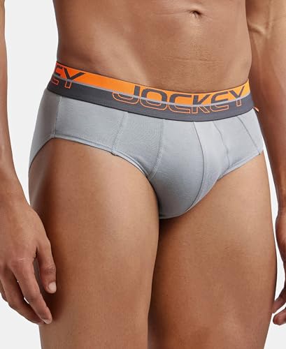 Image of Jockey FP01 Men Super Combed Cotton Solid Brief with Ultrasoft Waistband