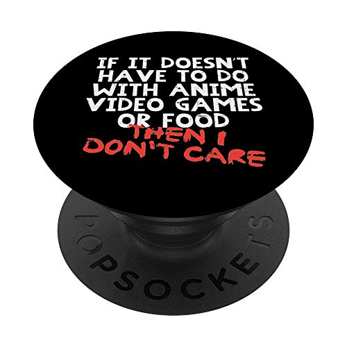 Anime Video Game Food Funny Japanese Manga Gamer Foodie Gift PopSockets Swappable PopGrip