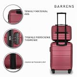 BARRENS kosmetyczka podróżna | Kuferek z rączką | Bagaż podręczny| Do mocowania na walizce lub noszenia na ramieniu | Wytrzymałe tworzywo ABS | 31x35x18 cm | Pojemność 17l | Kolor burgundowy