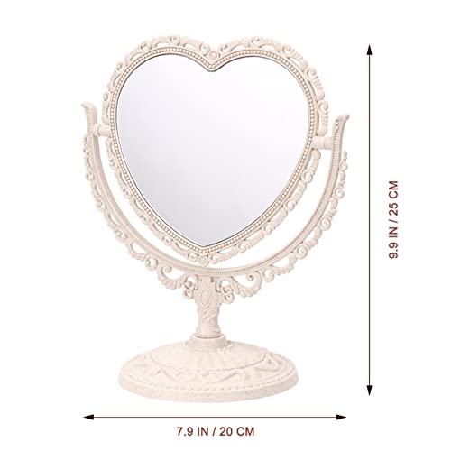 Miroir de table avec support rotatif pour maquillage - 5