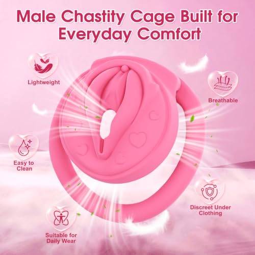 Male Chastity Cage Sex Toy Flat Device for Erection Control - Image 3