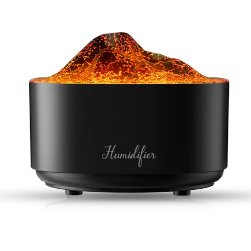 Humidifier, Glostravier Volcano Humidifier for Bedroom, Humidifiers with Colorful Night Light, 8-Hour Continuous Use, 2 Mist Modes, 2 Nozzles, BPA Free Humidifier, Glostravier Volcano Humidifier for Bedroom, Humidifiers with Colorful Night Light, 8-Hour Continuous Use, 2 Mist Modes, 2 Nozzles, BPA Free