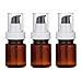 Produktbild TOPBATHY 3pcs Pumpflasche Nachfüllbar Pumpspender Braun Leer Handgel Pumpe Gelspender Flasche Reinigung Hygiene Flüssigkeiten für Küche Bad Reise 60ml