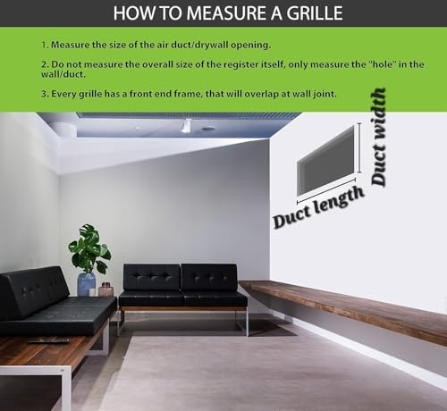 Image of Premium Aluminium Powder Coated Grill, Grill for ac, hvac, ventilation grill, home grill, ac grill,Return Air Grill, Door grill, Wall grill, Sidewall and Ceiling grill(WHITE, 24 inch * 6 inch)