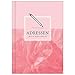 Adressbuch mit Geburtstagskalender | Kontaktbuch in DIN A5| Telefonregister & Adressbuch mit Telefonnummer, Adresse, E-Mail | Telefonbuch rosa